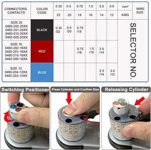  ST2158 CRIMP TOOL KIT : JRD-DT2 Deutsch Crimper with TH-DT Turret Style Positioner for Deutsch Solid Barrel Contact 12 16 20 Deu