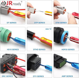  ST5236-DEUTSCH Connector Removal Tool Kit: DRK-12DTP+16DT+20DTM & RT1 Metal Extraction Tools& 8 PCS Plastic Removal Tools