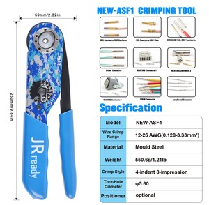  ST2147 Crimp Tool Kit ( AF8 M22520/1-01 Crimper 12-26 AWG ) ( TH1A // TH163 // TH4 Turret Head ) ( UF6-UF2-5 M22520/1-05 Positio