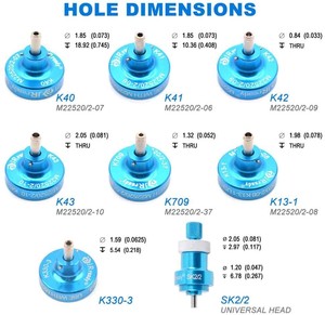  ST5114 Positioner Kit K40 K41 K42 K43 K709 K13-1 K330-3 SK2/2 Positioner for M22520/2-01 Crimp Tool