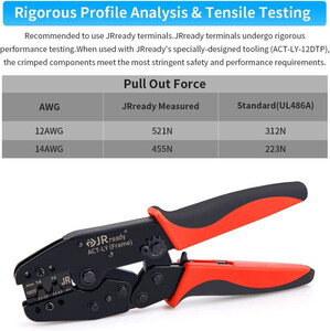  ACT-LY-12DTP Open Barrel Terminal Crimper for JRready / Deutsch Stamped Formed Contacts