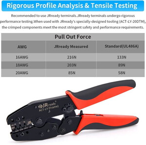  ACT-LY-20DTM Open Barrel Terminal Crimper for JRready / Deutsch Stamped Formed Contacts