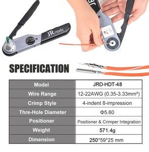  JRready ST6144 333PCS DT Connector Kit(Deutsch Connectors Kit) 2 3 4 6 Pin Connectors & 16# Solid Contacts Terminals & JRD-HDT-4